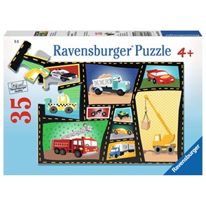 Ravensburger (08781) - Karen Rossi: "Tires & Engines" - 35 pieces puzzle