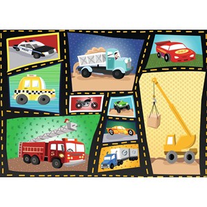 Ravensburger (08781) - Karen Rossi: "Tires & Engines" - 35 pieces puzzle