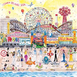 Chronicle Books / Galison - Michael Storrings: "Summer at the Amusement Park" - 500 pieces puzzle