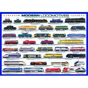 Eurographics (6000-0091) - "Modern Locomotives" - 1000 pieces puzzle