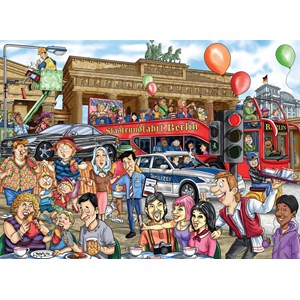 Jumbo (19117) - "Wasgij Back to 1: Berlin!" - 1000 pieces puzzle