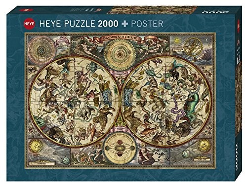 Heye (29758) - "Celestial Map + Poster" - 2000 pieces puzzle