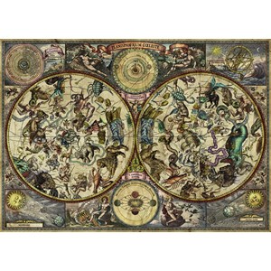 Heye (29758) - "Celestial Map + Poster" - 2000 pieces puzzle