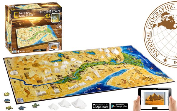 4D Cityscape (61000) - "Ancient Eqypt" - 600 pieces puzzle