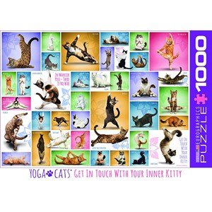 Eurographics (6000-0953) - "Yoga Cats" - 1000 pieces puzzle
