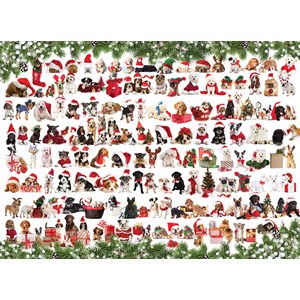 Eurographics (6000-0939) - "Holiday Dogs" - 1000 pieces puzzle