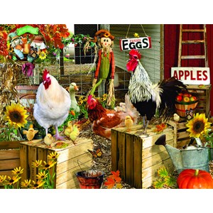 SunsOut (34896) - Lori Schory: "Chickens on the Farm" - 1000 pieces puzzle