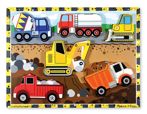 Melissa and Doug (3726) - "Construction" - 6 pieces puzzle