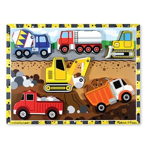 Melissa and Doug (3726) - "Construction" - 6 pieces puzzle