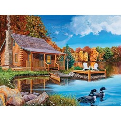 Cobble Hill (52048) - "Loon Lake" - 500 pieces puzzle