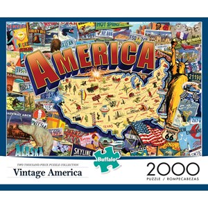 Buffalo Games (2033) - "Vintage America" - 2000 pieces puzzle