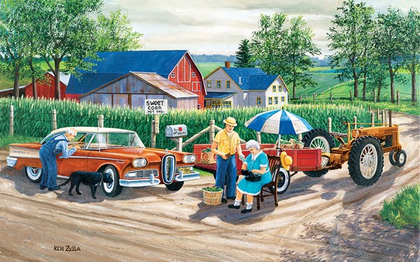 SunsOut (39629) - Ken Zylla: "Doc's New Edsel" - 300 pieces puzzle