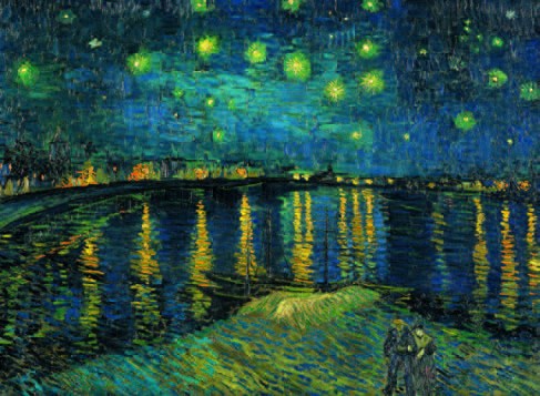 Clementoni (39344) - Vincent van Gogh: "Starry Night on the Rhone" - 1000 pieces puzzle