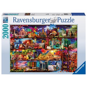 Ravensburger (16685) - Aimee Stewart: "World of Books" - 2000 pieces puzzle