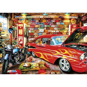 Buffalo Games (3696) - "Retro Garage" - 500 pieces puzzle