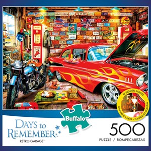 Buffalo Games (3696) - "Retro Garage" - 500 pieces puzzle