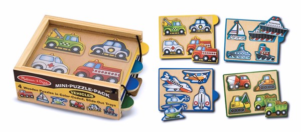 Melissa and Doug (4791) - "Vehicles" - 4 pieces puzzle