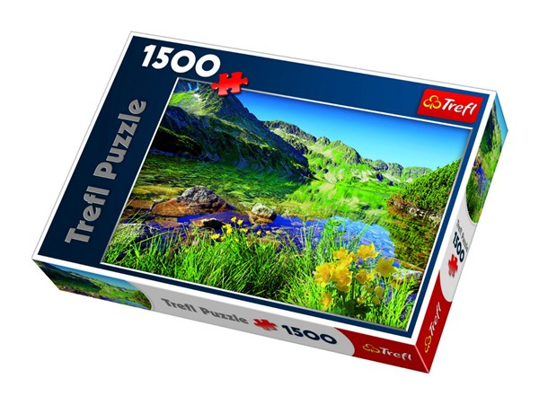 Trefl (260892) - Jan Wlodarczyk: "Wielki Staw Lake, the Tatras" - 1500 pieces puzzle