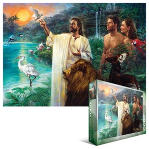 Eurographics (6000-0356) - Nathan Greene: "First Creation in Eden" - 1000 pieces puzzle