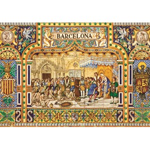 Jumbo (18590) - "Tiles of Barcelona" - 3000 pieces puzzle