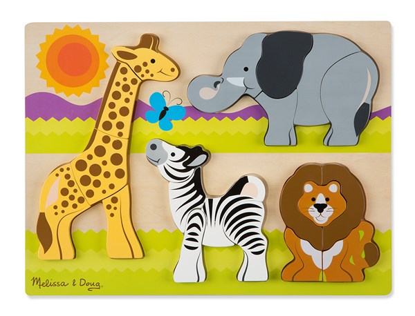 Melissa and Doug (1892) - "Safari" - 20 pieces puzzle