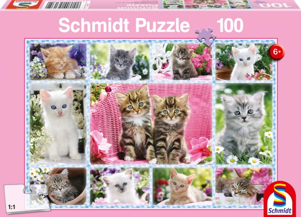 Schmidt Spiele (56135) - "Kittens" - 100 pieces puzzle