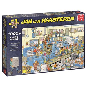 Jumbo (19038) - Jan van Haasteren: "The Printing Office" - 3000 pieces puzzle
