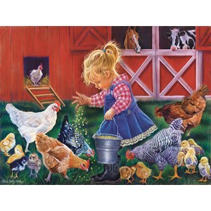 SunsOut (35886) - Tricia Reilly-Matthews: "Little Farm Girl" - 500 pieces puzzle