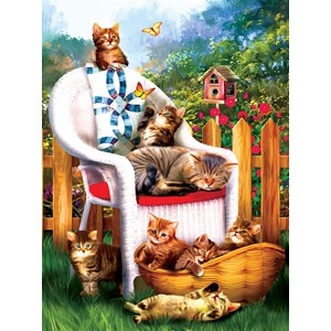 SunsOut (28615) - Tom Wood: "Mama's Cat Nap" - 1000 pieces puzzle