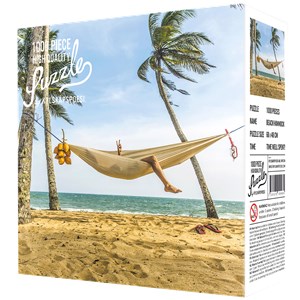Kylskåpspoesi (00464) - "Beach with a Hammock" - 1000 pieces puzzle