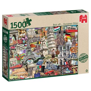 Jumbo (18355) - "Best of… European Cities" - 1500 pieces puzzle