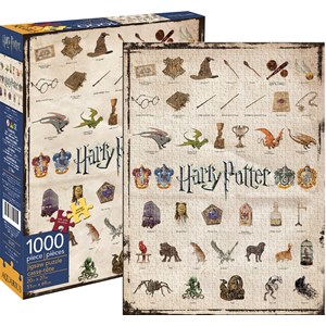 Aquarius (65270) - "Harry Potter Icons" - 1000 pieces puzzle