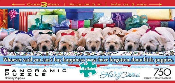 Buffalo Games (14047) - "Holiday Puppies" - 750 pieces puzzle