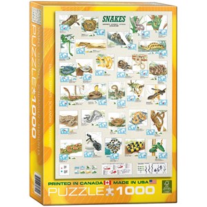 Eurographics (6000-2610) - "Snakes" - 1000 pieces puzzle