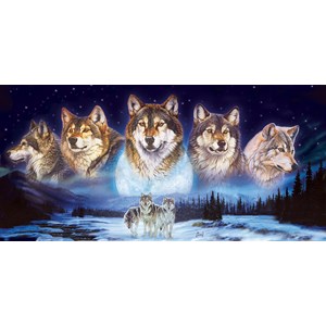 SunsOut (34776) - Al Agnew: "Wolves in the Snow" - 1000 pieces puzzle