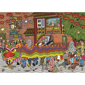 Jumbo (19031) - Jan van Haasteren: "Chinese New Year" - 500 pieces puzzle
