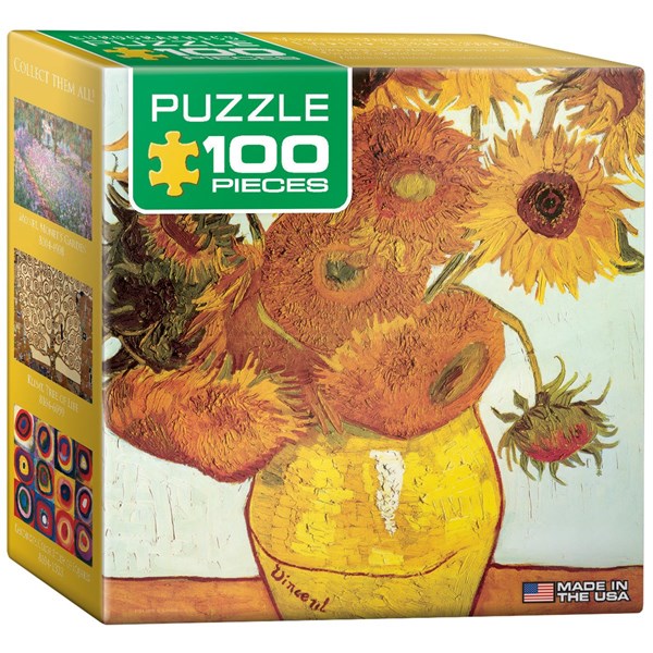 Eurographics (8104-3688) - Vincent van Gogh: "Twelve Sunflowers" - 100 pieces puzzle