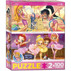 Eurographics (8902-0624) - "Go Girls Go!" - 100 pieces puzzle