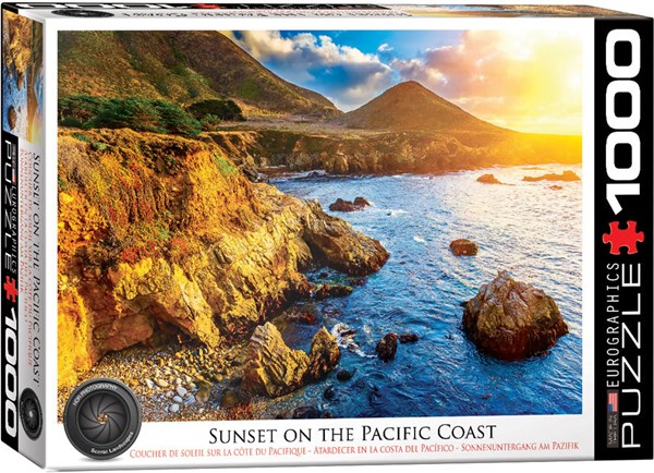 Eurographics (6000-0691) - "Sunset on the Pacific Coast" - 1000 pieces puzzle