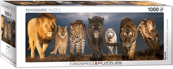 Eurographics (6010-0297) - "Big Cats" - 1000 pieces puzzle