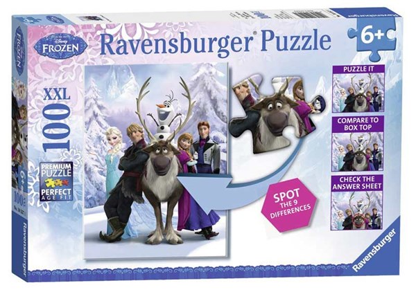 Ravensburger (10557) - "The Frozen Difference" - 100 pieces puzzle