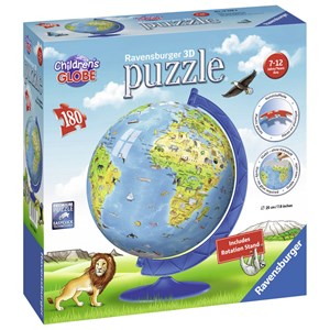 Ravensburger (12338) - "Children's Globe" - 180 pieces puzzle