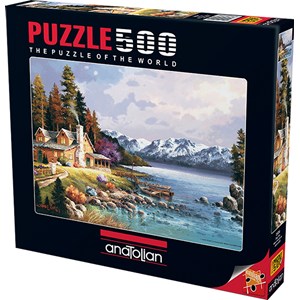 Anatolian (3534) - James Lee: "Mountain Cabin" - 500 pieces puzzle