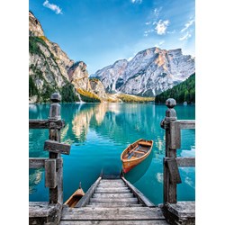 Clementoni (35039) - "Braies Lake" - 500 pieces puzzle