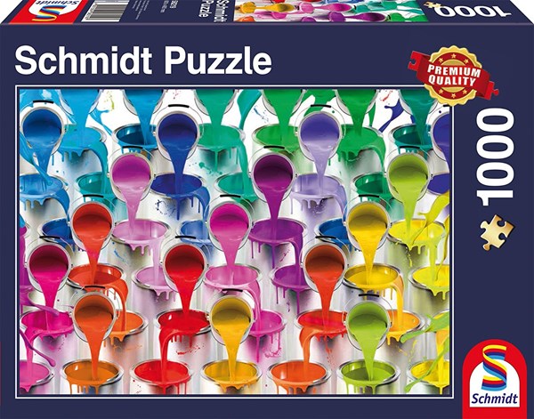 Schmidt Spiele (58219) - "Paint Bucket Waterfall" - 1000 pieces puzzle