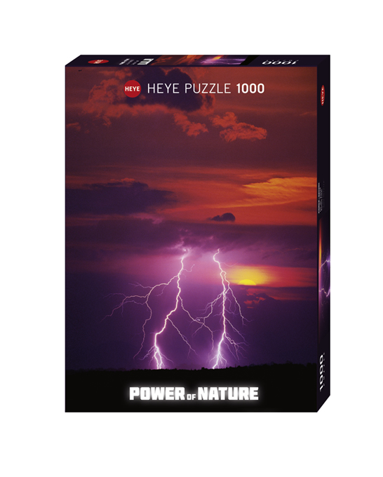 Heye 29548 Nature 1000 pcs jigsaw puzzle: Power of Nature Double Flash 