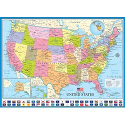Eurographics (6000-0788) - "Map of the United States of America" - 1000 pieces puzzle