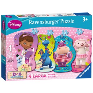 Ravensburger (07348) - "Helping Friends" - 10 12 14 16 pieces puzzle