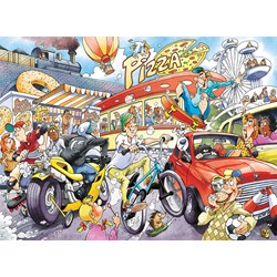 Jumbo (19132) - "Wasgij Imagine 2: If the wheel… +Mini Pad" - 1000 pieces puzzle