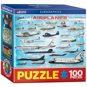 Eurographics (8104-0086) - "Airplanes" - 100 pieces puzzle